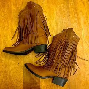 Girls Fringe Cowboy Boot